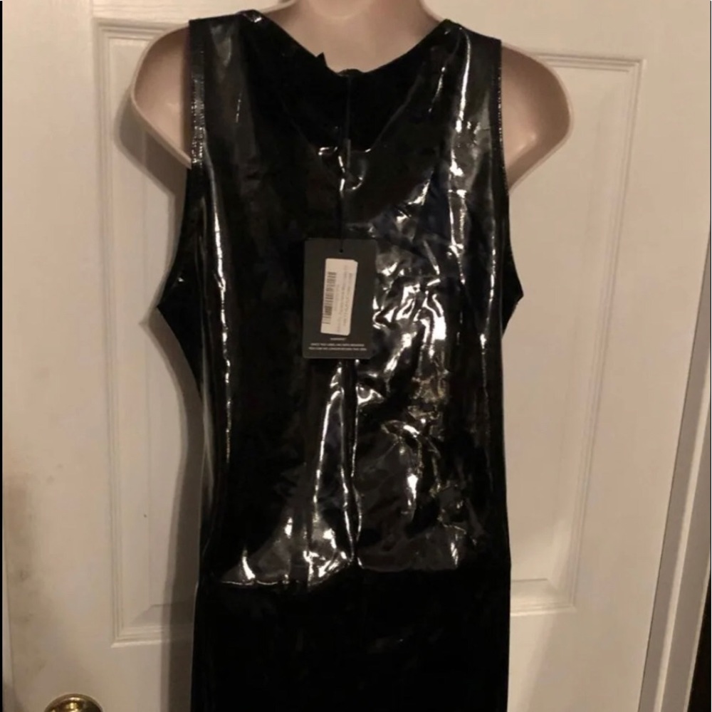 New pretty little thing vinyl dress with tag